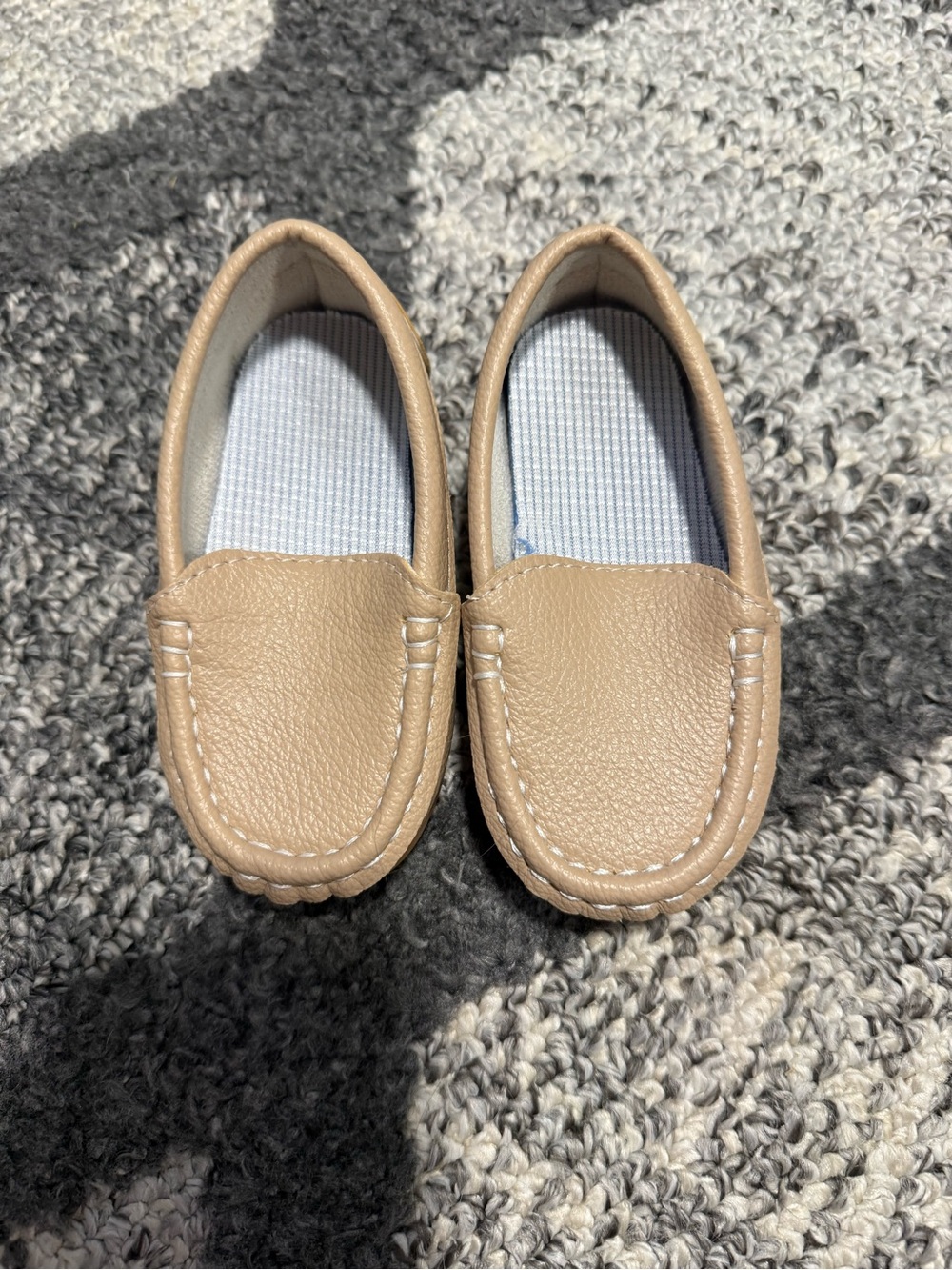 Toddler Classic Slip-On Loafers in Beige - Picture 2 of 3